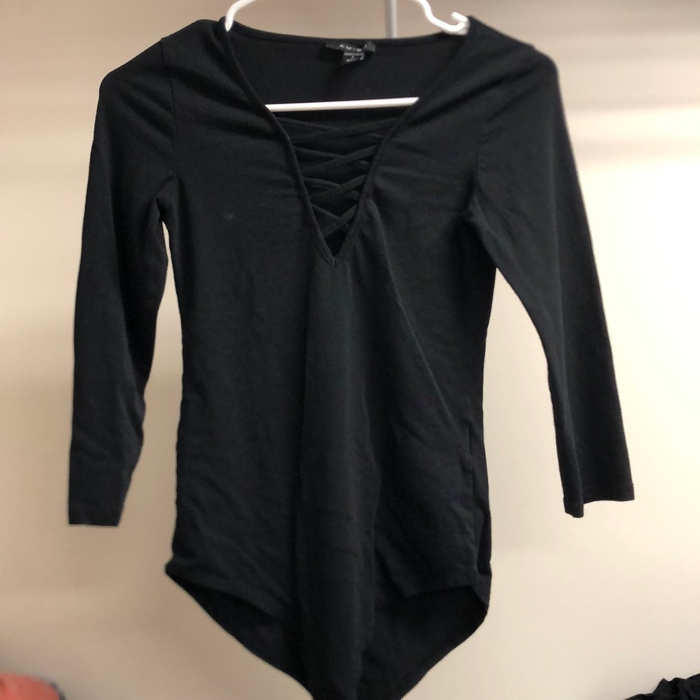 Body suit. 3/4 sleeve